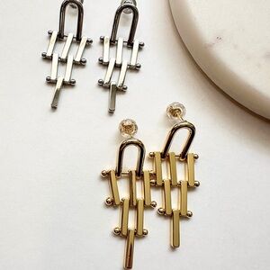 Alani Earrings - Gold or Silver Geometric Earrings